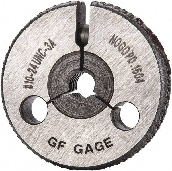 GF Gage - 10-24 No Go Single Ring Thread Gage - Class 3A - USA Tool & Supply