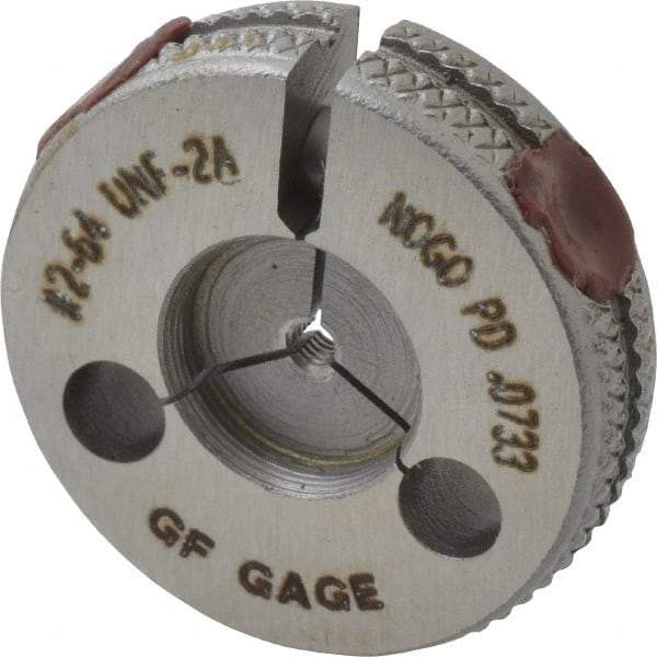 GF Gage - 2-64 Go/No Go Double Ring Thread Gage - Class 2A - USA Tool & Supply
