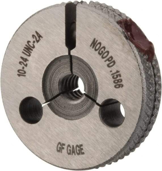 GF Gage - 10-24 Go/No Go Double Ring Thread Gage - Class 2A - USA Tool & Supply