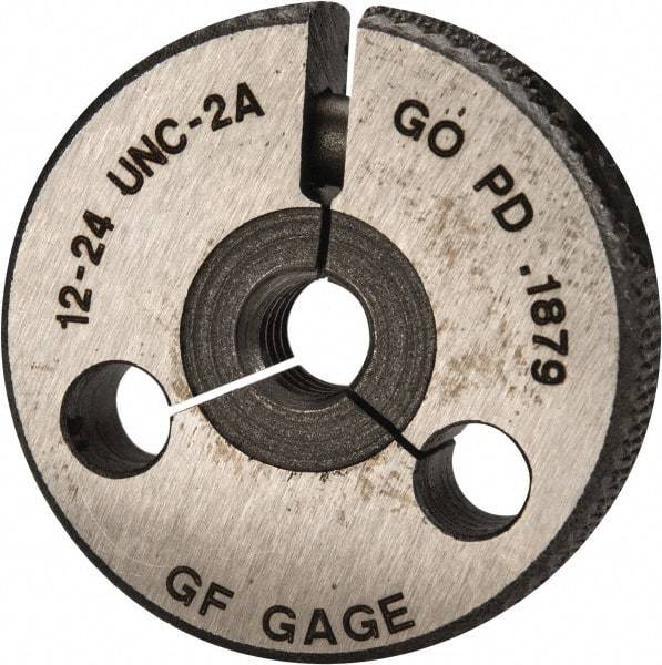 GF Gage - 12-24 Go/No Go Double Ring Thread Gage - Class 2A - USA Tool & Supply