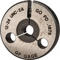 GF Gage - 12-24 Go/No Go Double Ring Thread Gage - Class 2A - USA Tool & Supply