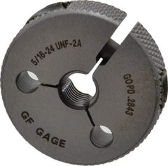 GF Gage - 5/16-24 Go/No Go Double Ring Thread Gage - Class 2A - USA Tool & Supply