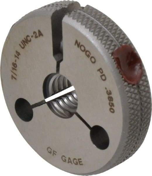 GF Gage - 7/16-14 Go/No Go Double Ring Thread Gage - Class 2A - USA Tool & Supply