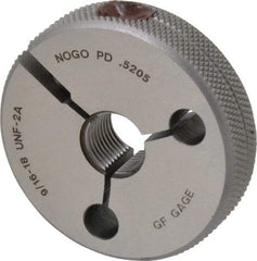 GF Gage - 9/16-18 Go/No Go Double Ring Thread Gage - Class 2A - USA Tool & Supply