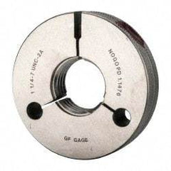 GF Gage - 1-1/4 - 7 Go/No Go Double Ring Thread Gage - Class 2A - USA Tool & Supply
