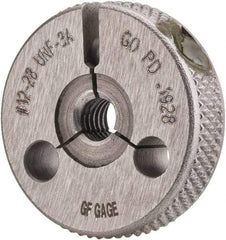 GF Gage - 12-28 Go/No Go Double Ring Thread Gage - Class 3A - USA Tool & Supply