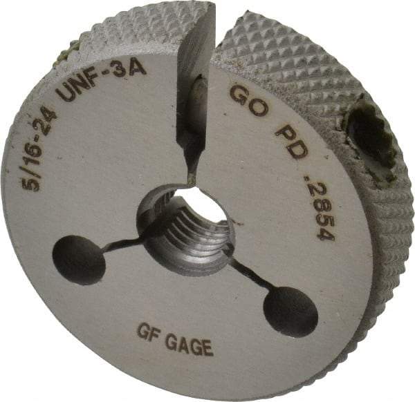 GF Gage - 5/16-24 Go/No Go Double Ring Thread Gage - Class 3A - USA Tool & Supply