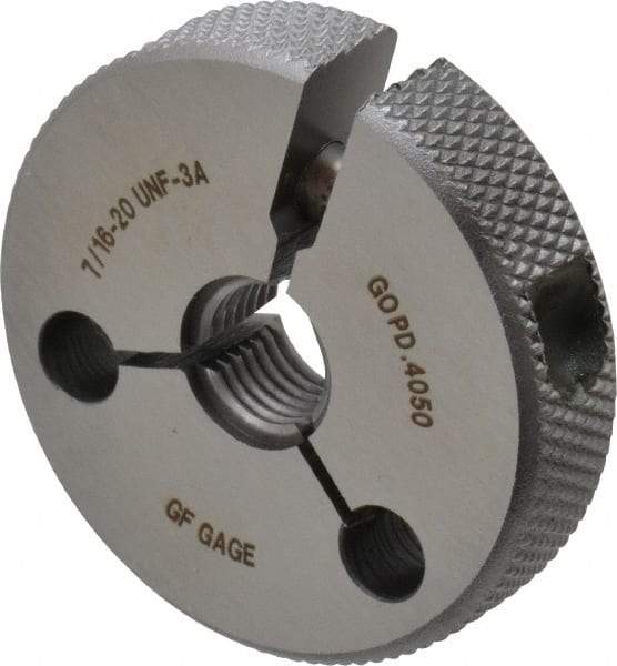 GF Gage - 7/16-20 Go/No Go Double Ring Thread Gage - Class 3A - USA Tool & Supply