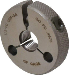 GF Gage - 1/2-20 Go/No Go Double Ring Thread Gage - Class 3A - USA Tool & Supply