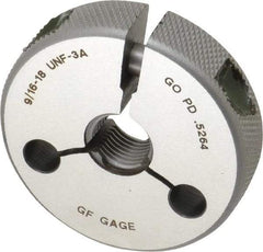 GF Gage - 9/16-18 Go/No Go Double Ring Thread Gage - Class 3A - USA Tool & Supply