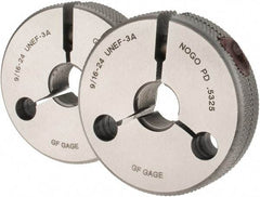 GF Gage - 9/16-24 Go/No Go Double Ring Thread Gage - Class 3A - USA Tool & Supply