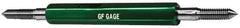 GF Gage - M14x1.5 Go/No Go Truncated Taperlock Thread Gage - Class 6G, Size 3 Handle - USA Tool & Supply