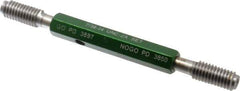 GF Gage - 7/16-14 Go/No Go Truncated Taperlock Thread Setting Plug Gage - Class 2A, Size 2 Handle, Steel - USA Tool & Supply