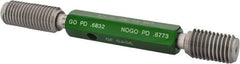 GF Gage - 3/4-10 Go/No Go Truncated Taperlock Thread Setting Plug Gage - Class 2A, Size 3 Handle, Steel - USA Tool & Supply