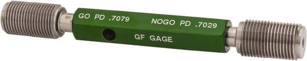 GF Gage - 3/4-16 Go/No Go Truncated Taperlock Thread Setting Plug Gage - Class 2A, Size 3 Handle, Steel - USA Tool & Supply