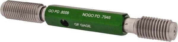 GF Gage - 7/8-9 Go/No Go Truncated Taperlock Thread Setting Plug Gage - Class 2A, Size 4 Handle, Steel - USA Tool & Supply