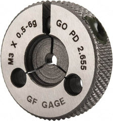 GF Gage - M3x0.5 Go Single Ring Thread Gage - Class 6G - USA Tool & Supply