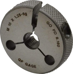 GF Gage - M10x1.25 Go Single Ring Thread Gage - Class 6G - USA Tool & Supply