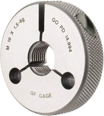 GF Gage - M16x1.5 Go Single Ring Thread Gage - Class 6G - USA Tool & Supply