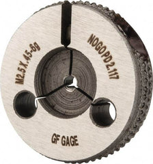GF Gage - M2.5x0.45 No Go Single Ring Thread Gage - Class 6G - USA Tool & Supply