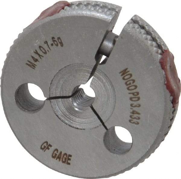 GF Gage - M4x0.7 No Go Single Ring Thread Gage - Class 6G - USA Tool & Supply