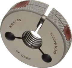 GF Gage - M16x2 No Go Single Ring Thread Gage - Class 6G - USA Tool & Supply