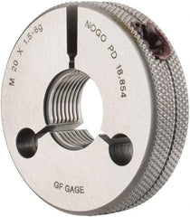 GF Gage - M20x1.5 No Go Single Ring Thread Gage - Class 6G - USA Tool & Supply