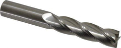 M.A. Ford - 3/4", 3" LOC, 3/4" Shank Diam, 5-1/4" OAL, 4 Flute, Solid Carbide Square End Mill - Single End, Uncoated, Spiral Flute, 30° Helix, Centercutting, Right Hand Cut, Right Hand Flute, Series 122 - USA Tool & Supply