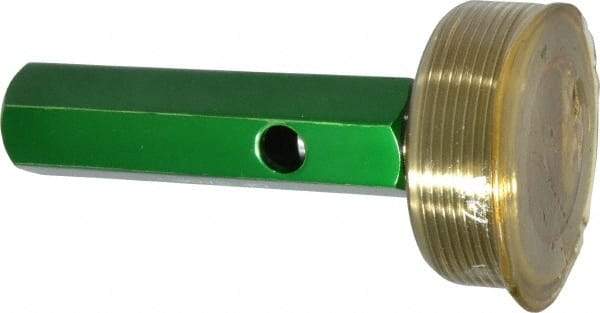 GF Gage - 2 - 11-1/2 Single End Tapered Plug Pipe Thread Gage - Handle Size 5, Handle, NPT-L1 Tolerance - USA Tool & Supply
