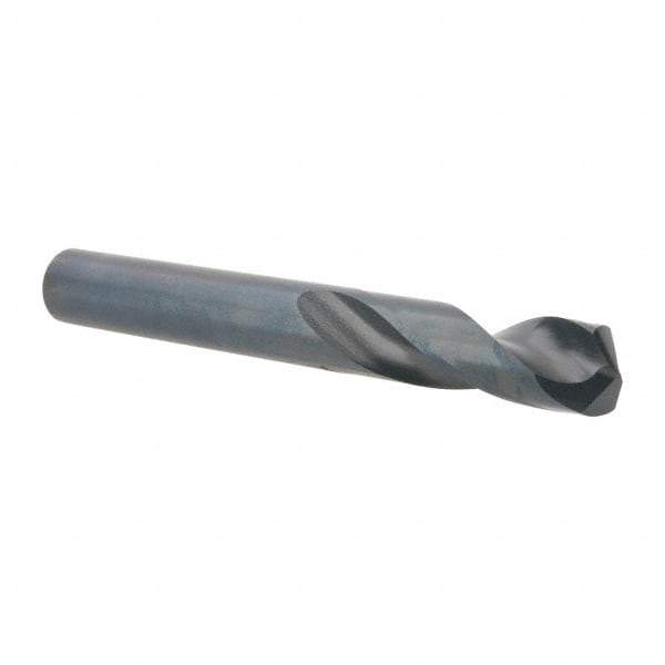 Guhring - 15/32" 130° Spiral Flute Cobalt Screw Machine Drill Bit - Oxide Finish, Right Hand Cut, 51mm Flute Length, 102mm OAL, Standard Point, Straight Shank - USA Tool & Supply