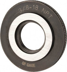 GF Gage - 3/8-18 Thread, Class L1, Ring Pipe Thread Gage - NPT Thread - USA Tool & Supply
