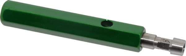 GF Gage - 1/8-27 Single End Tapered Plug Pipe Thread Gage - Handle Size 2 Included, NPTF-6 Step Tolerance - USA Tool & Supply