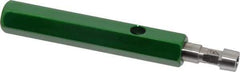 GF Gage - 1/8-27 Single End Tapered Plug Pipe Thread Gage - Handle Size 2 Included, NPTF-6 Step Tolerance - USA Tool & Supply