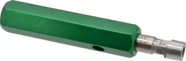 GF Gage - 1/4-18 Single End Tapered Plug Pipe Thread Gage - Handle Size 3 Included, NPTF-6 Step Tolerance - USA Tool & Supply