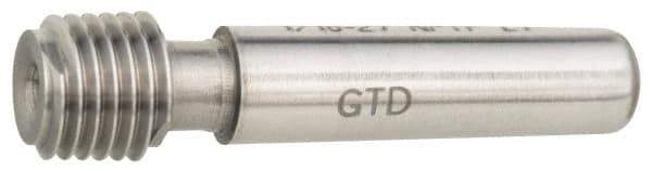 GF Gage - 3/4-14 Single End Tapered Plug Pipe Thread Gage - Handle Size 4, Handle Not Included, NPTF-L1 Tolerance - USA Tool & Supply
