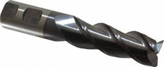 Cleveland - 1", 3" LOC, 1" Shank Diam, 5-1/2" OAL, 3 Flute, Powdered Metal Square End Mill - Single End, TiCN Finish, Spiral Flute, 42° Helix, Centercutting, Right Hand Cut, Right Hand Flute, Series PM-539R - USA Tool & Supply