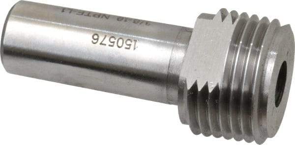 GF Gage - 3/8-18 Single End Tapered Plug Pipe Thread Gage - Handle Size 3, Handle Not Included, NPTF-L1 Tolerance - USA Tool & Supply