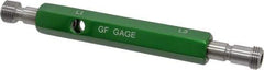 GF Gage - 1/8-27 Double End Tapered Plug Pipe Thread Gage - Handle Size 2, Handle Included, NPTF-L1 & NPTF-L3 Tolerance - USA Tool & Supply