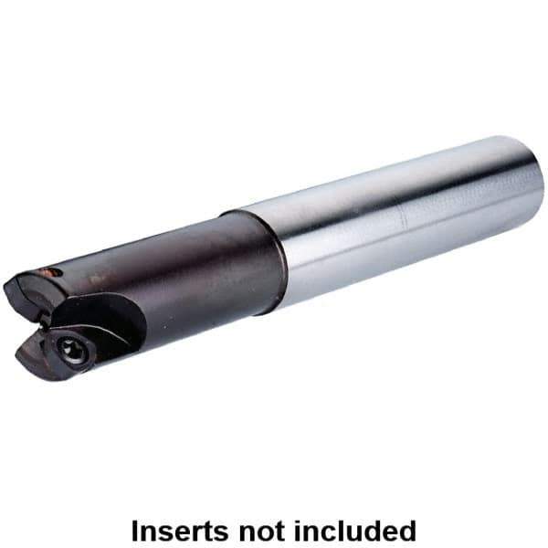 Kennametal - 1" Cut Diam, 0.06" Max Depth, 1" Shank Diam, Cylindrical Shank Indexable High-Feed Helical End Mill - Screw Holding Method, WP..06X4.. Insert, KF Toolholder, Through Coolant - USA Tool & Supply