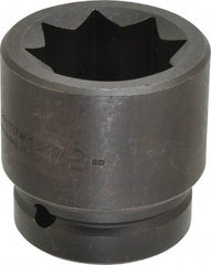 Proto - 1" Drive 1-1/2" Impact Socket - 8 Points, 2-13/16" OAL - USA Tool & Supply