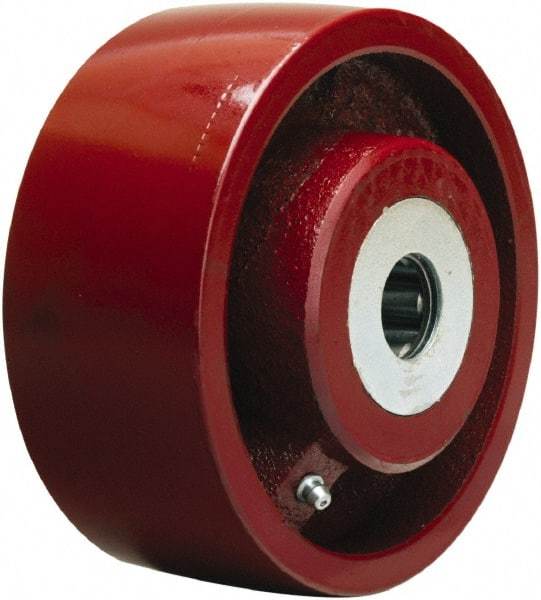 Hamilton - 6 Inch Diameter x 2-1/2 Inch Wide, Cast Iron Caster Wheel - 2,200 Lb. Capacity, 3-1/4 Inch Hub Length, 1-1/4 Inch Axle Diameter, Tapered Roller Bearing - USA Tool & Supply