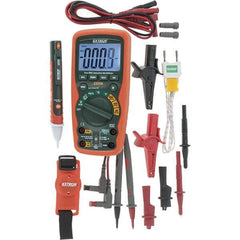 Extech - 4 Piece, Digital Multimeter Kit - 1,000 Volt Max - USA Tool & Supply