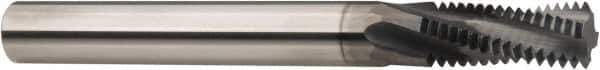 Niagara Cutter - M20x1.50 Metric Fine, 0.495" Cutting Diam, 4 Flute, Solid Carbide Helical Flute Thread Mill - Internal/External Thread, 1-1/4" LOC, 4" OAL, 1/2" Shank Diam - USA Tool & Supply
