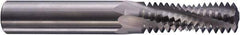 Niagara Cutter - 1/4-20 UN, 0.18" Cutting Diam, 3 Flute, Solid Carbide Helical Flute Thread Mill - Internal/External Thread, 1/2" LOC, 2-1/2" OAL, 3/16" Shank Diam - USA Tool & Supply