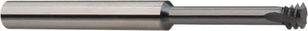 Niagara Cutter - 1/2-13 UN, 0.35" Cutting Diam, 3 Flute, Solid Carbide Helical Flute Thread Mill - Internal/External Thread, 0.23" LOC, 4" OAL, 3/8" Shank Diam - USA Tool & Supply