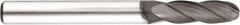 Niagara Cutter - 5/64" Diam, 1/4" LOC, 4 Flute Solid Carbide Ball End Mill - Diamond Finish, Single End, 1-1/2" OAL, 1/8" Shank Diam, Spiral Flute - USA Tool & Supply