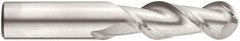 Niagara Cutter - 3/4" Diam, 1-5/8" LOC, 2 Flute Solid Carbide Ball End Mill - TiCN Finish, Single End, 4" OAL, 3/4" Shank Diam, Spiral Flute - USA Tool & Supply