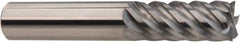 Niagara Cutter - 20mm, 50mm LOC, 20mm Shank Diam, 105mm OAL, 6 Flute, Solid Carbide Square End Mill - Single End, AlTiN Finish, Spiral Flute, 45° Helix, Centercutting, Right Hand Cut, Right Hand Flute, Series S645M - USA Tool & Supply
