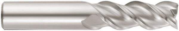 Niagara Cutter - 20mm, 50mm LOC, 20mm Shank Diam, 105mm OAL, 3 Flute, Solid Carbide Square End Mill - Single End, TiCN Finish, Spiral Flute, 45° Helix, Centercutting, Right Hand Cut, Right Hand Flute, Series A345M - USA Tool & Supply