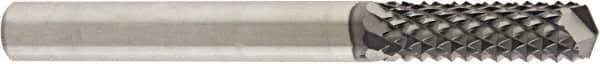 Niagara Cutter - 1/8" Diam, 1/2" LOC, Drill Point End, Solid Carbide Diamond Pattern Router Bit - Right Hand Cut, 1-1/2" OAL, 1/8" Shank Diam, Use on Carbon Fiber, Composite, Graphite, Green Ceramics - USA Tool & Supply